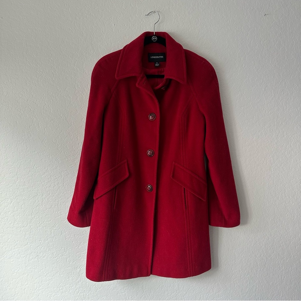 London Fog- Red Women's Coat, Size M